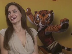 INTERVIEW - Angelina Jolie and Jack Black on their therapy sessions Stock Footage