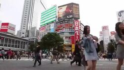 Several sequences from crowds in Japan Stock Footage