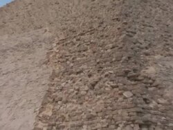 CU, ZO, MS, Snofru's Red Pyramid, Dahshur, Egypt Stock Footage