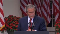 President George W. Bush answers questions on his upcoming UN trip to New York and his position on Iran Instructional Video