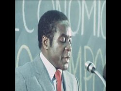 SYND 10 9 80 PRIME MINSTER MUGABE ADDRESSES ECONOMICS SYMPOSIUM News Clip