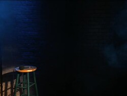 Stool & Microphone Stock Footage