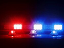 Cop Lights (Loopable) Stock Footage