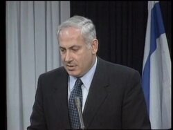 Israel - Netanyahu and Warren Christopher presser News Clip