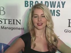Morgan James at The Broadway Dreams Foundation "Champagne And Caroling" Gala - Arrivals Stock Footage