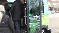 CLEAN : Inauguration of the first self driven bus line in Stockholm News Clip