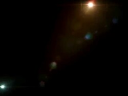 Flickering Grunge Lens Flares Overlay Loop - Blue/Yellow Glow Stock Footage