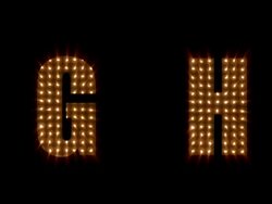 Lightwall Font Stock Footage