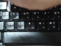 cleaning computer keyboard Stock Footage