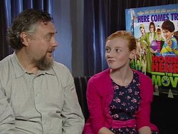 INTERVIEW Nick Moore and Scarlett Stitt on getting the three children right at the Horrid Henry Interviews at London London. (Footage by WireImage Video/Getty Images Entertainment Video) Stock Footage
