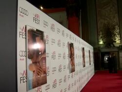 ATMOSPHERE: Signage at AFI Fest 2012 Rust And Bone Centerpiece Gala Screening on 11/5/2012 in Hollywood, CA.(Footage by WireImage Video/Getty Images Entertainment Video) Stock Footage