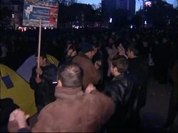 Thousand of opposition supporters set up tent city in Yerevan News Clip