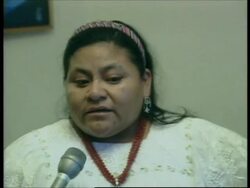 GUATEMALA: POLICE SEARCH FOR NEPHEW OF RIGOBERTA MENCHU News Clip