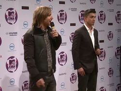 INTERVIEW: David Guetta on who he thinks is going to win 'The Best Male' category at the MTV Europe Music Awards 2011 Press Conference at Belfast Northern Ireland. (Footage by WireImage Video/Getty Images Entertainment Video) Stock Footage