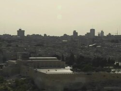 Pan right Jerusalem Israel Stock Footage