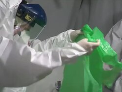NHS Volunteers in Ebola Exercise Unit in Leeds News Clip