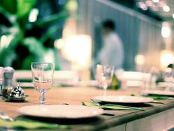 Waiters Are Working In The Restaurant Stock Footage