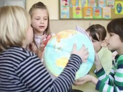 School children Stock Footage