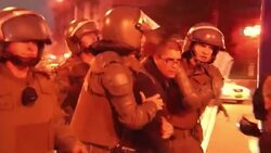 March on 5th anniversary of shooting of Mapuche Indian turns violent News Clip