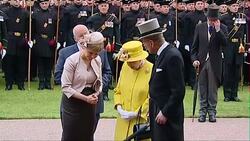 Queen and Prince Philip at Holyrood garden party News Clip