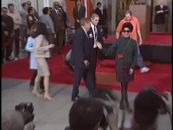 Dedication of Sherry Lansing's Footprints Stock Footage