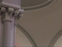 Into a church Stock Footage