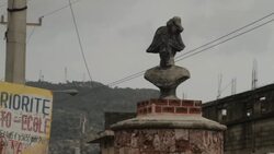 Bust Statue Stock Footage
