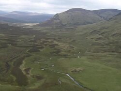 Valley Near Bynack Lodge Ruin Stock Footage
