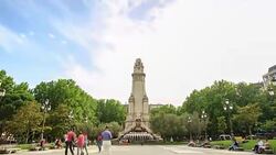 4K Time Lapse : Plaza de Espana Stock Footage