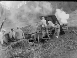 WWI - Americans enter the war Stock Footage