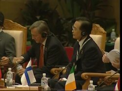 Closing ceremony, final briefing, of ASEM conference News Clip