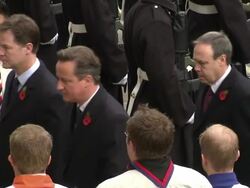 Politicians at the Cenotaph on Remembrance Day News Clip