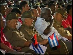 AP pix of celebrations to mark anniversary of start of Cuban revolution News Clip