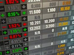 (Loop) Stock Market Trading Board Stock Footage