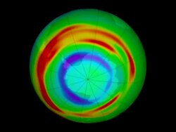 Data from Auras Microwave Limb Sounder (MLS) Ozone Stock Footage