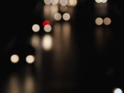 Defocused of Car's light. Stock Footage