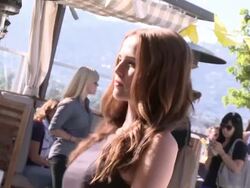Zoey Deutch at Kate Spade Saturday Summer Solstice Party Stock Footage