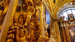 St. John's Co-Cathedral in Valletta City Stock Footage