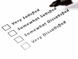 Customer Satisfaction Survey - Very Satisfied Stock Footage