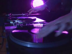 DJ Decks / Turntable at Disco Party 1 - HD Stock Footage