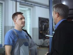 Bringing A Car To The Mechanic Stock Footage