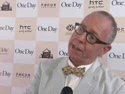 INTERVIEW: James Schamus jokes that he can't believe he's not sweating tonight Stock Footage