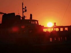 HD:Passanger Ship Istanbul TURKEY Stock Footage
