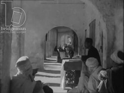 Arab schools and religious gatherings. Algeria, 1947 Stock Footage