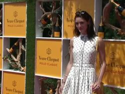 Hilary Rhoda at The Fifth Annual Veuve Clicquot Polo Classic Stock Footage