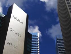 Positive business words Stock Footage