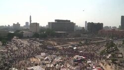 CLEAN : Tahrir protesters keep pressure News Clip