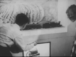 Kids watch performance and look at model trains Stock Footage