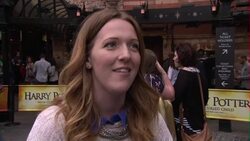 Voxpop with Harry Potter fan outside theatre News Clip