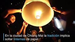 CLEAN : Fiesta budista de las luces en Tailandia News Clip